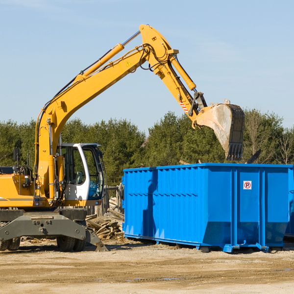 are there any restrictions on where a residential dumpster can be placed in Alna